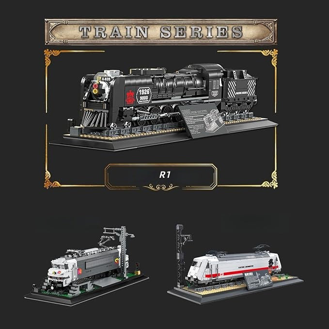 Collectible Steam Locomotive Display Set - R1
