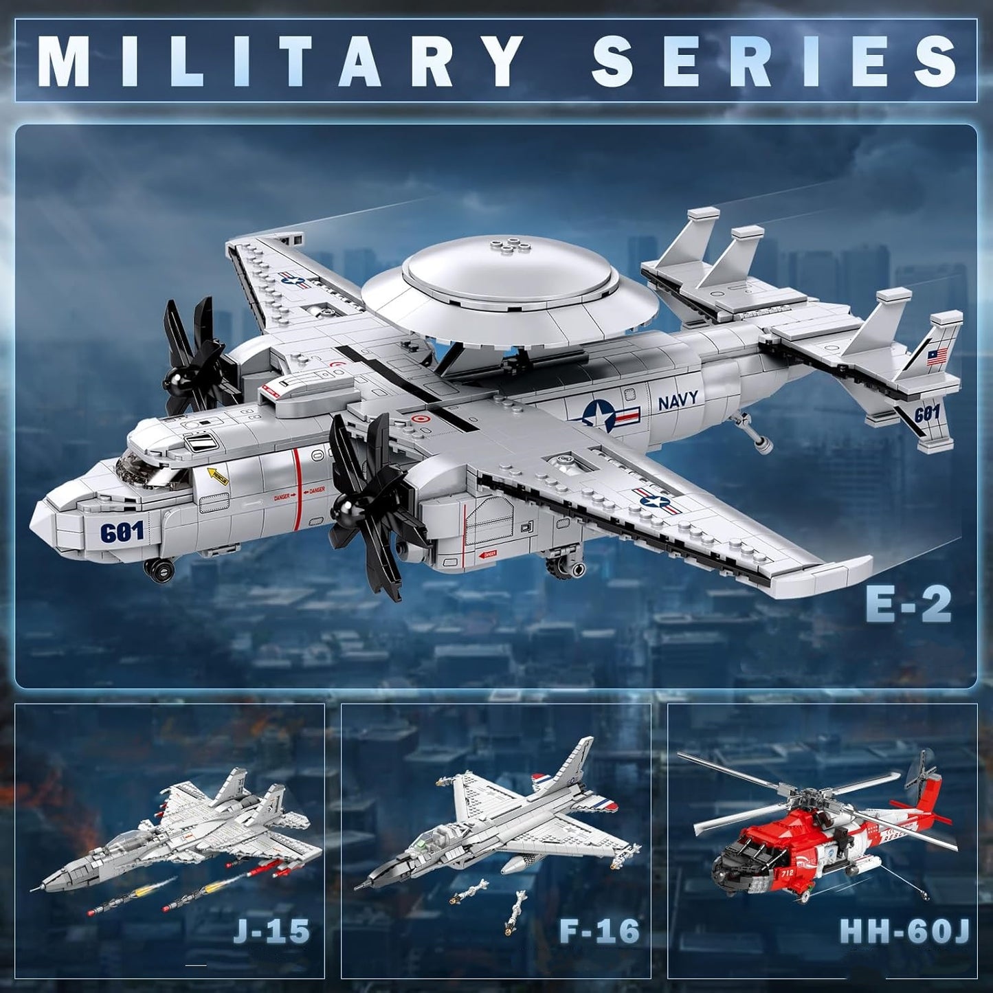 E-2 "Hawkeye" Military Aircraft Assembly Kit - A14