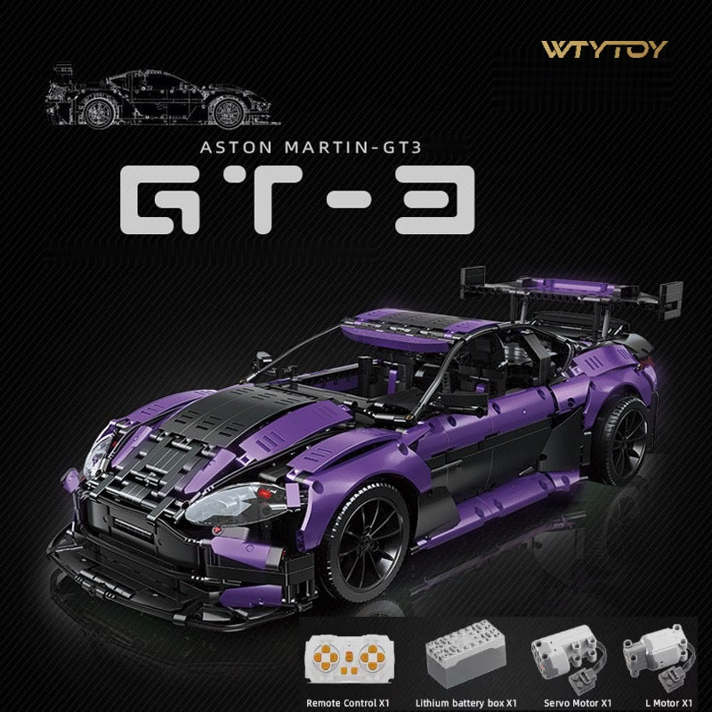 Aston Martin GT3 Champion Speed Car Building Block Model - C10
