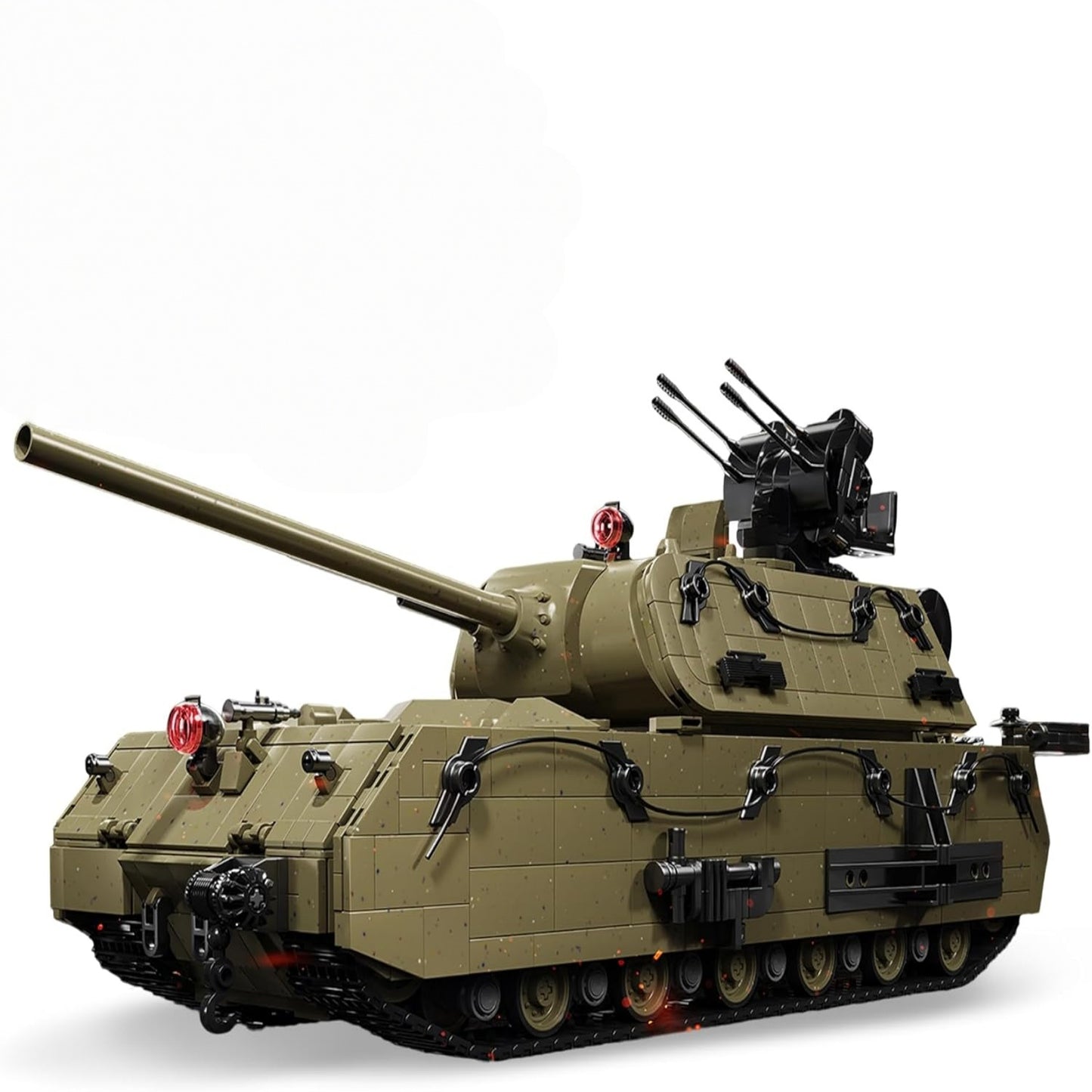 WW2 Panzer VIII Maus Military Tank Building Block Model Set (Multi-color) - T5