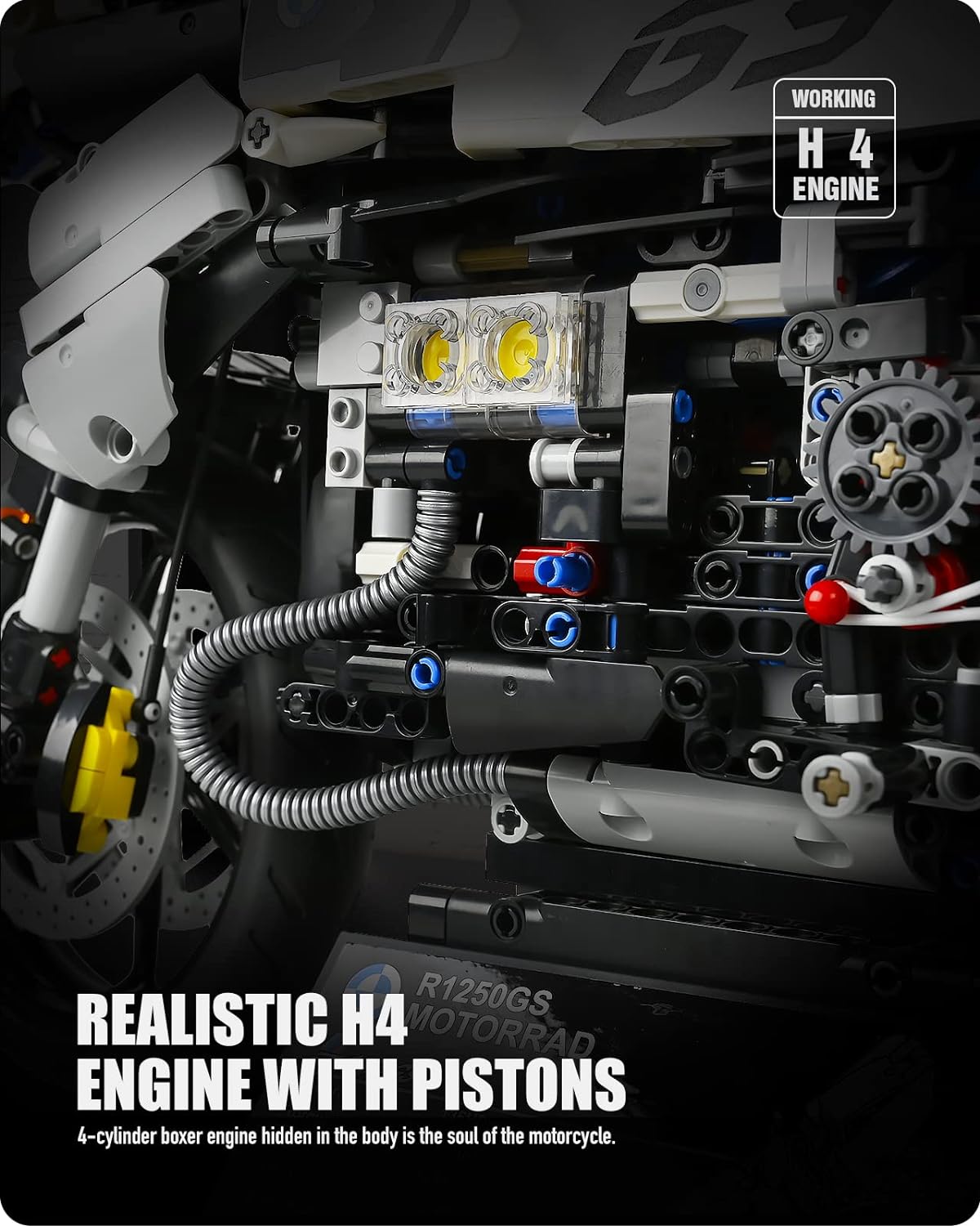 Brand new 1:5 scale R1250 GS motorcycle block model-M4