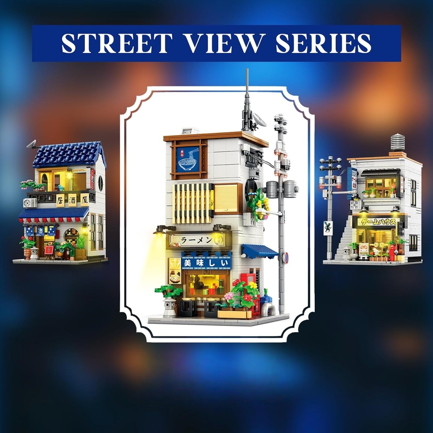 Japanese Ramen Shop Building Block Model Kit - Z12