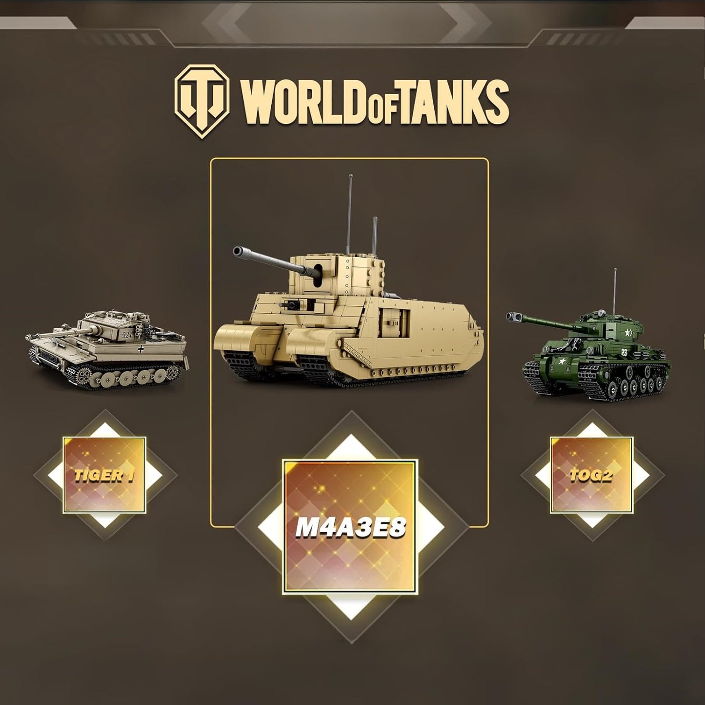 TOG2 WWII British Armed Tank Building Block Set - T1