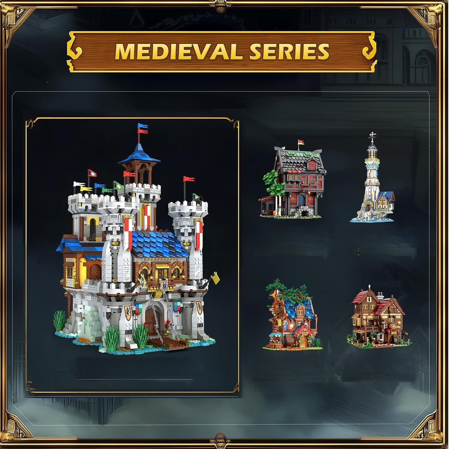 Exquisite castle building block model - Z03