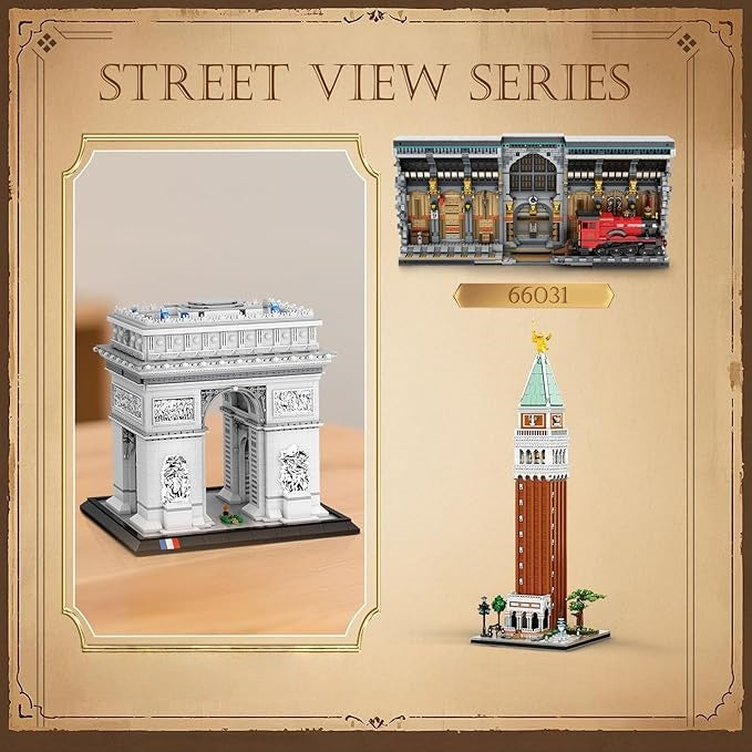 Adult Version Arc de Triomphe Building Block Model Set - Z10