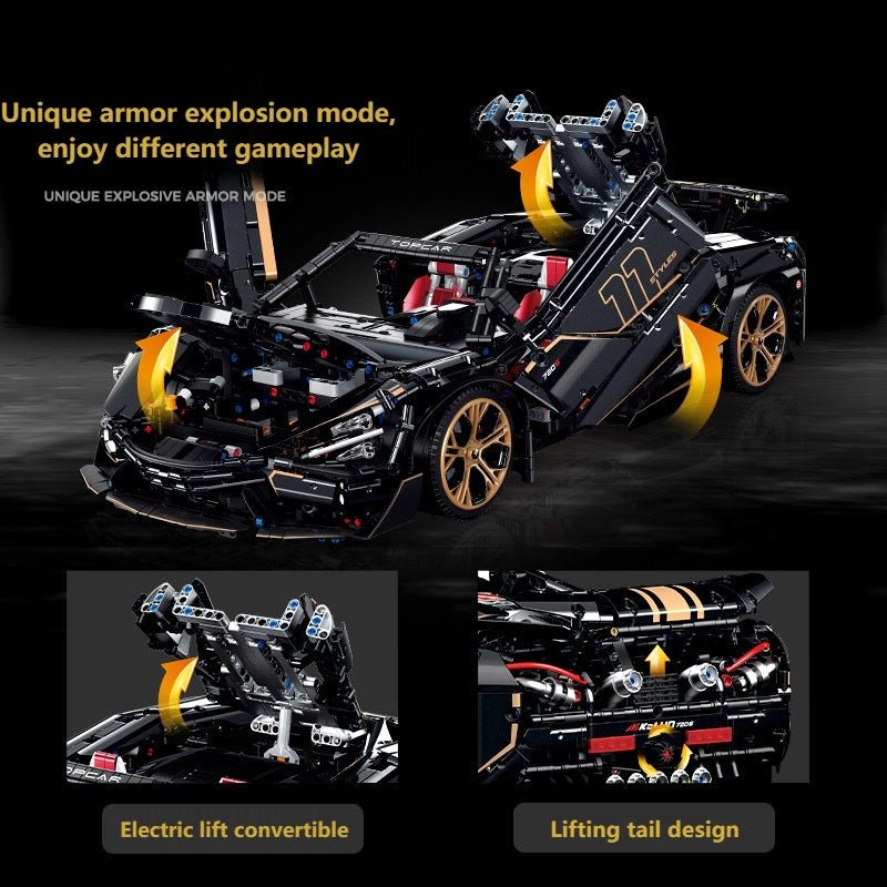 1:8 High-Tech City Remote Control Racing Car Building Block Model - C16