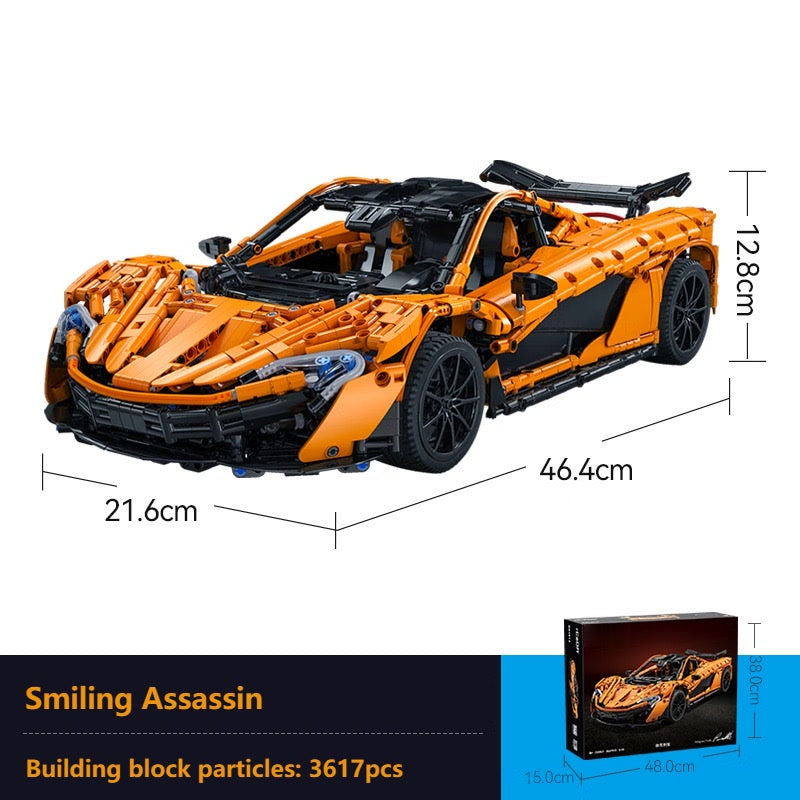 1:8 scale sports car building block set-C1