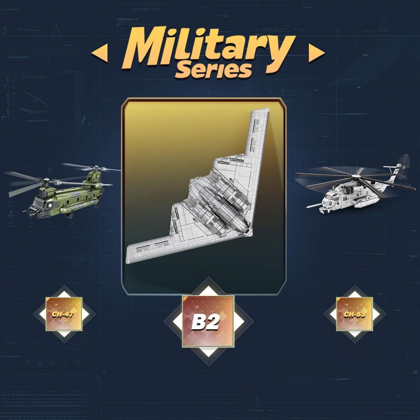 B2 Military Bomber Assembly Set - A7