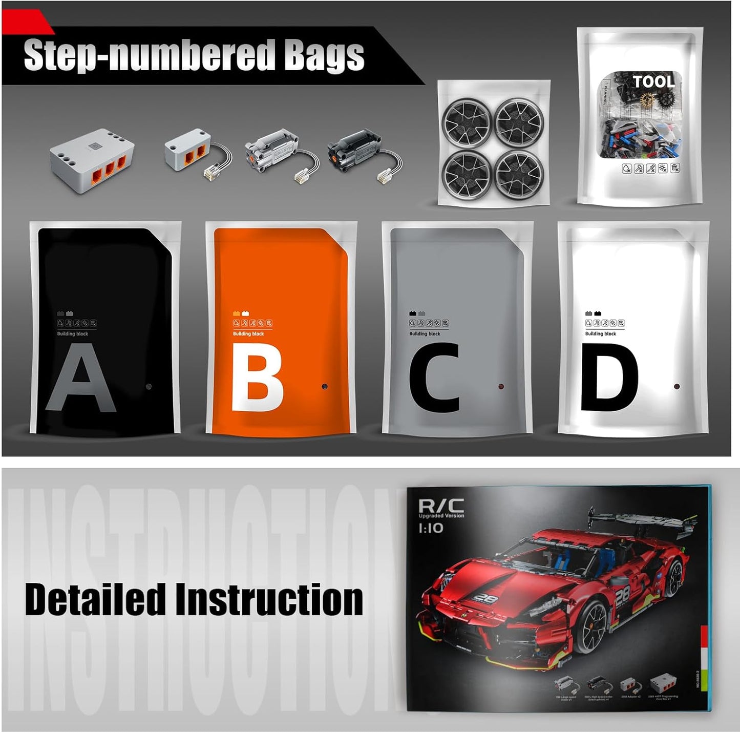 Remote Control Racing Car Building Block Set - C26