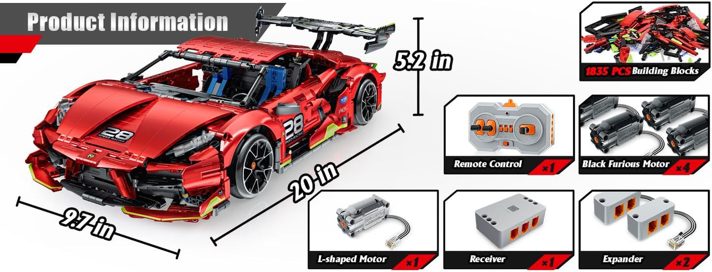 Remote Control Racing Car Building Block Set - C26