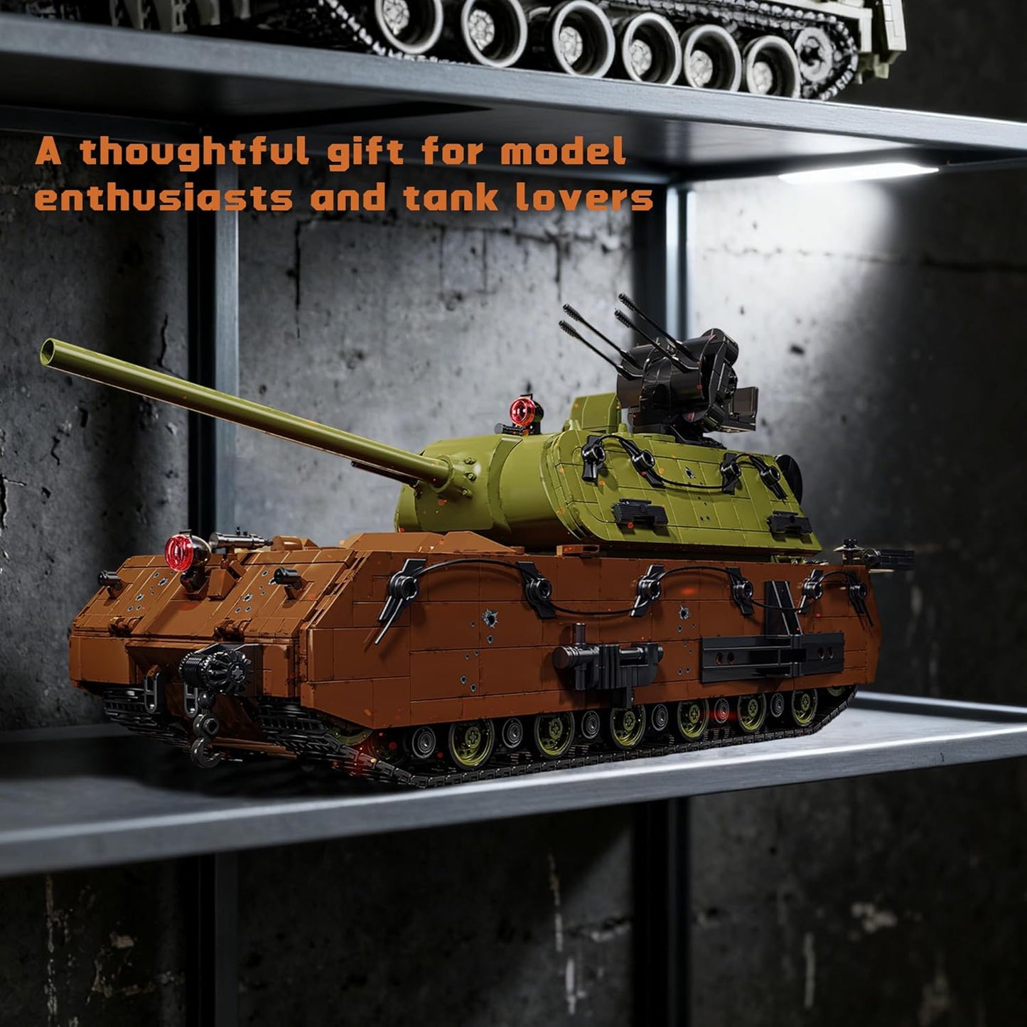 WW2 Panzer VIII Maus Military Tank Building Block Model Set (Multi-color) - T5