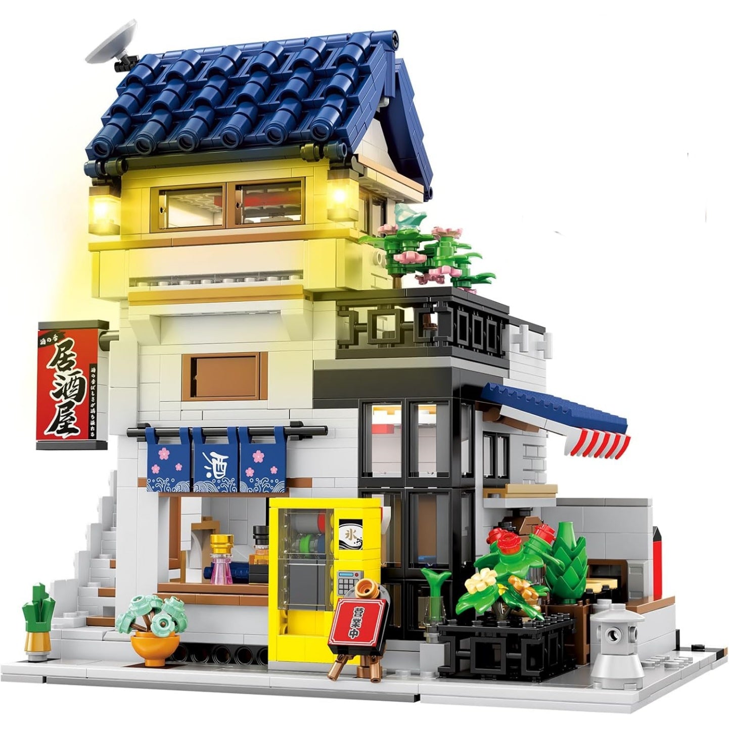 Japanese Izakaya Shop Building Block Model - Z14