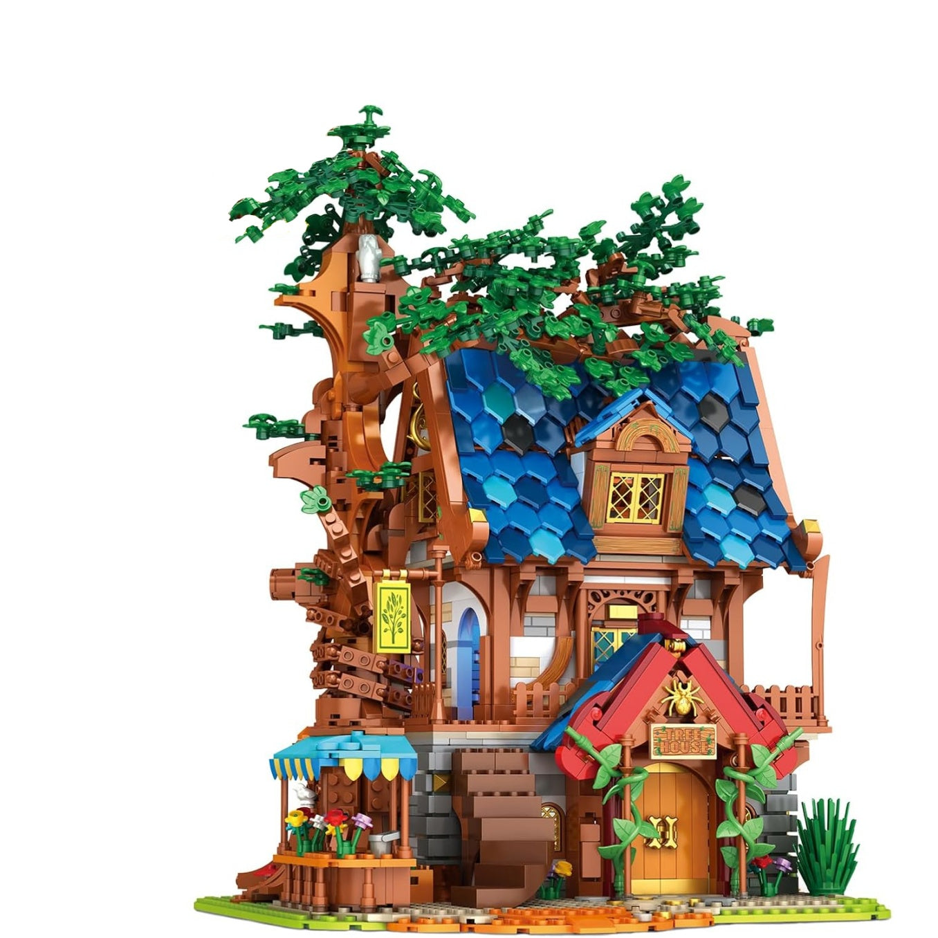 Medieval Treehouse Lighting Block Model Set - Z19