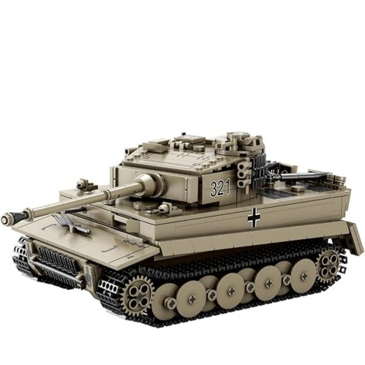 World War II German Tiger Tank Building Block Model Set - T3