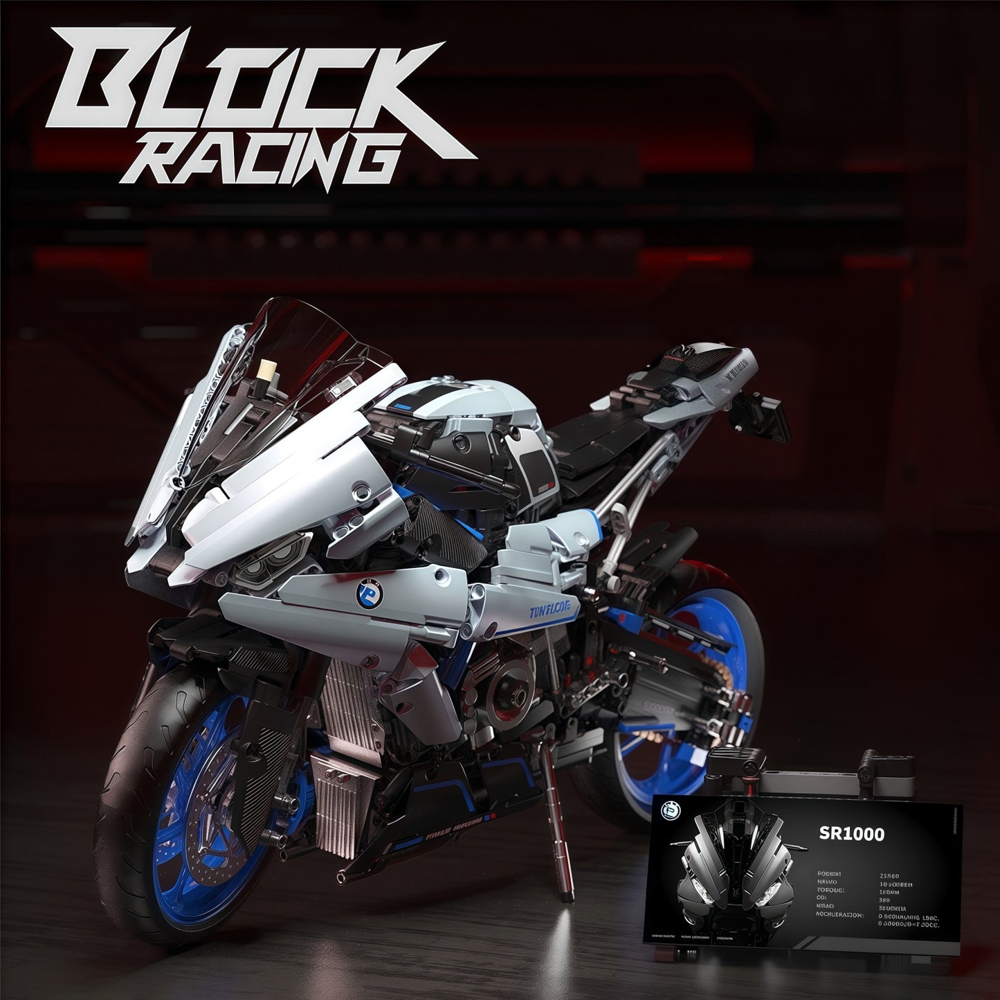 Adult motorcycle building blocks-SR1000-M19