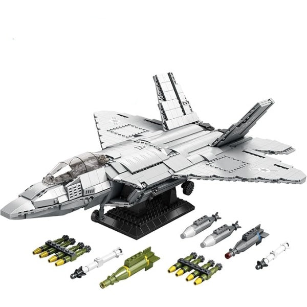 F-22 Raptor Military Fighter Jet Assembly Toy Set - A11