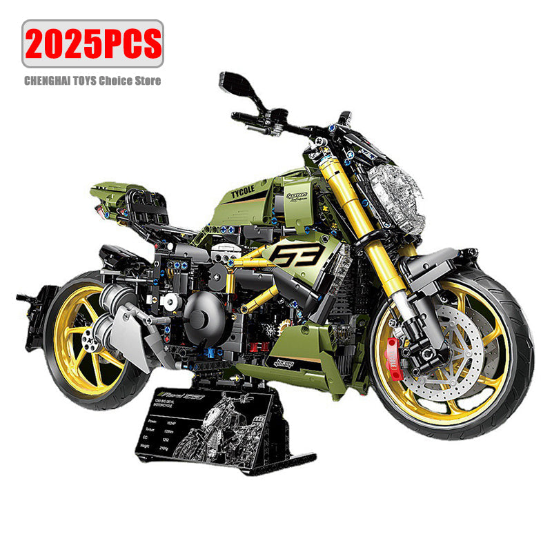 Motorcycle building blocks Green Goblin-M11