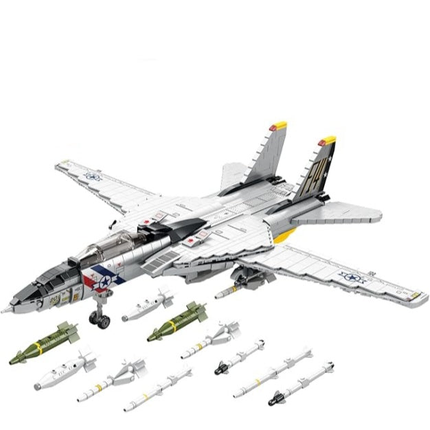 F-14 Tomcat Military Fighter Aircraft Building Block Set - A15
