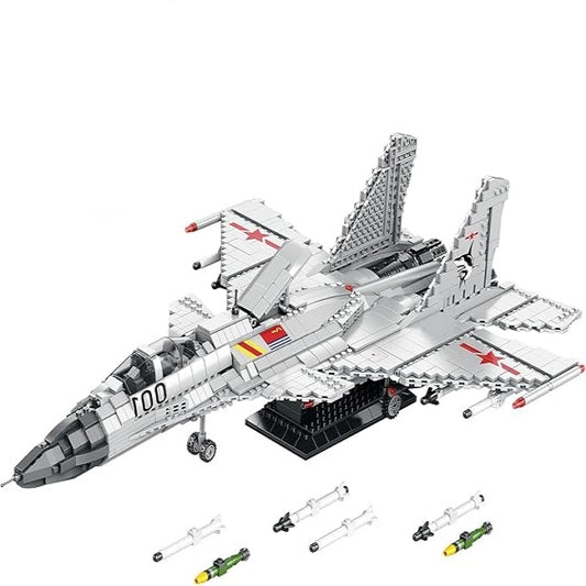 J-15 Military Flying Shark Fighter Jet Adult Building Block Set - A17