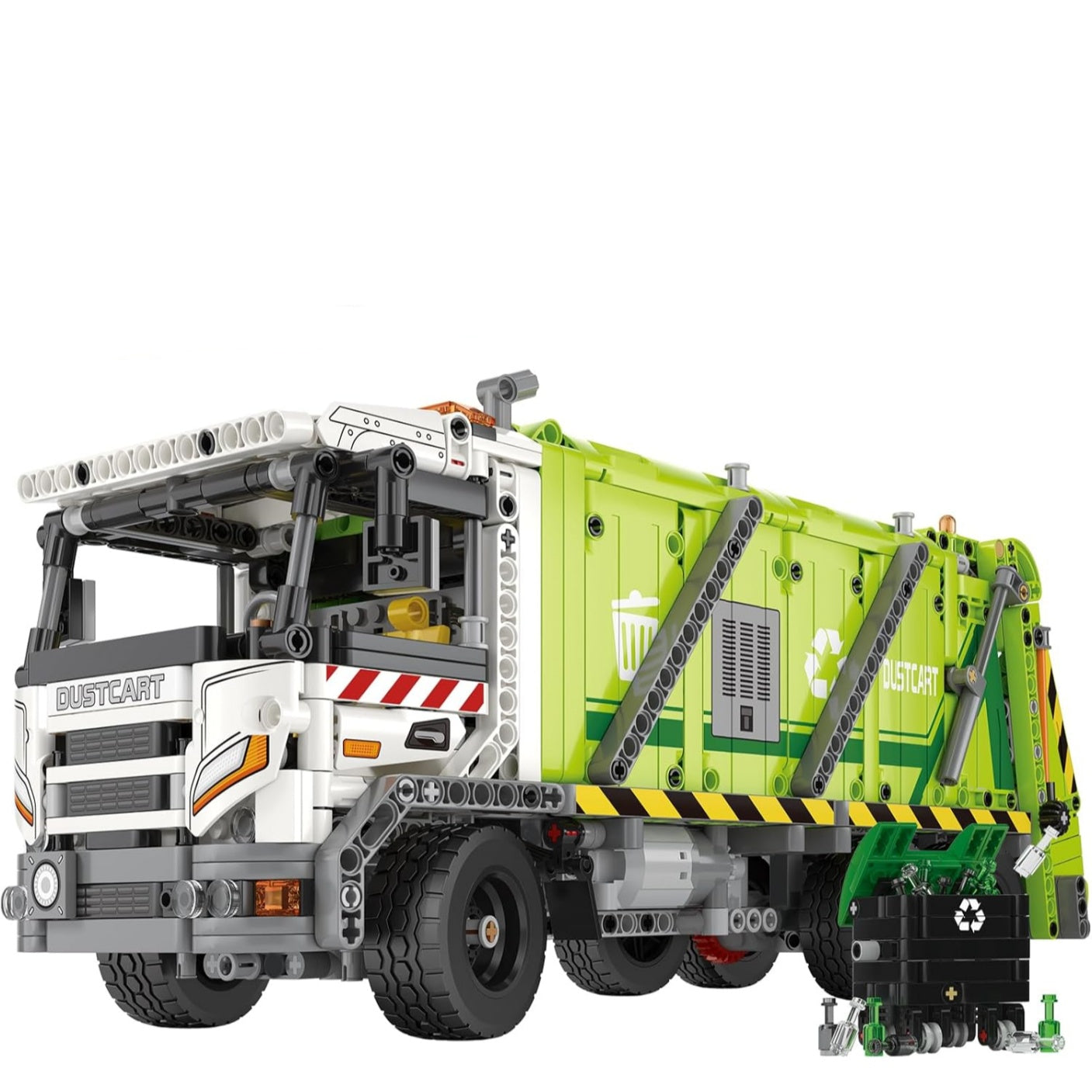Large garbage truck building block model set - G22