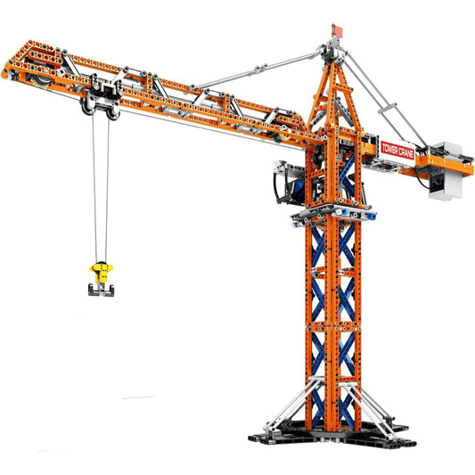 Remote Control Tower Crane Engineering Vehicle Building Block Model Kit - G19