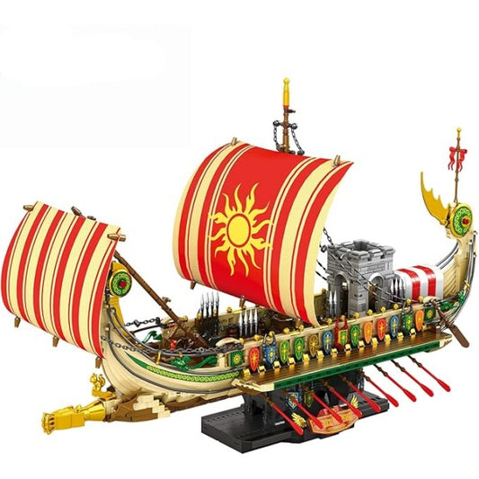 Classic Ancient Greek Warship Assembly Set - S6