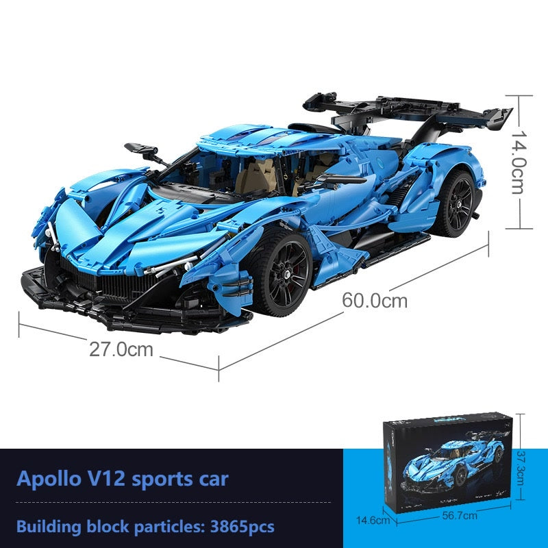 1:8 scale sports car building block set-C1