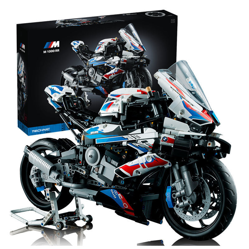 Adult BMW-1000RR motorcycle building blocks-M1