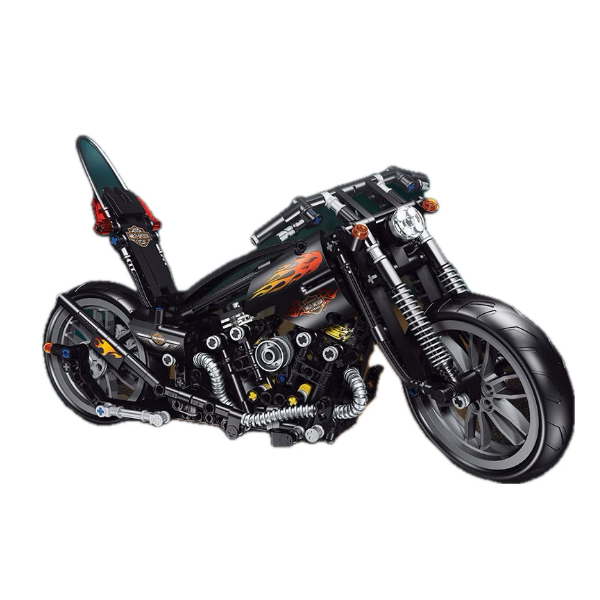 Harley Night Rider Motorcycle Building Block Toy - M18