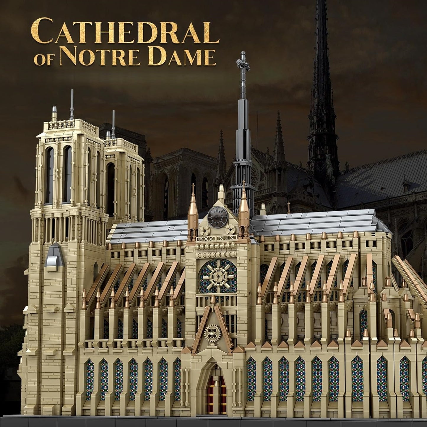 Notre Dame Cathedral Architectural Model Kit - Z08
