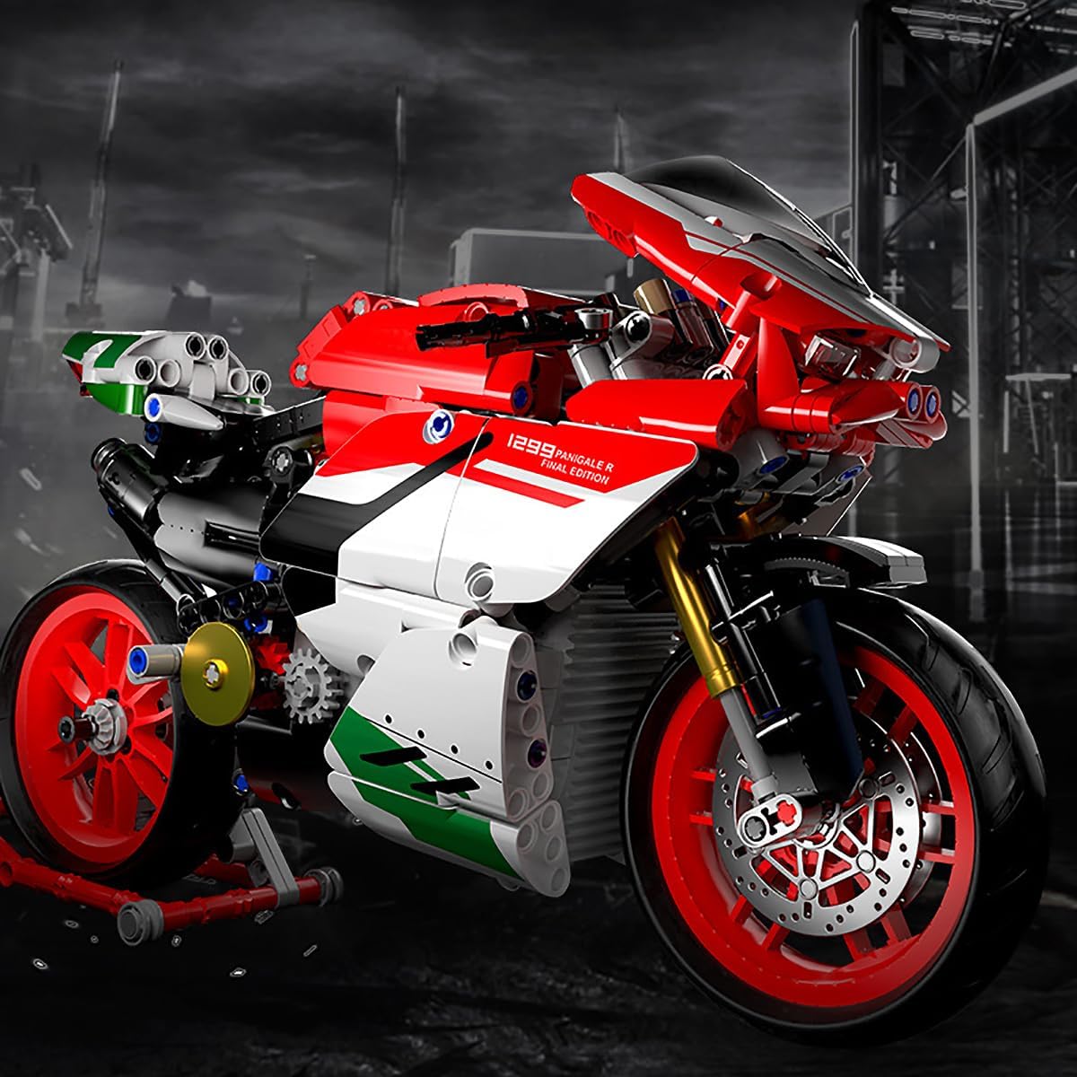 Motorcycle V4 Model Building Set - M8