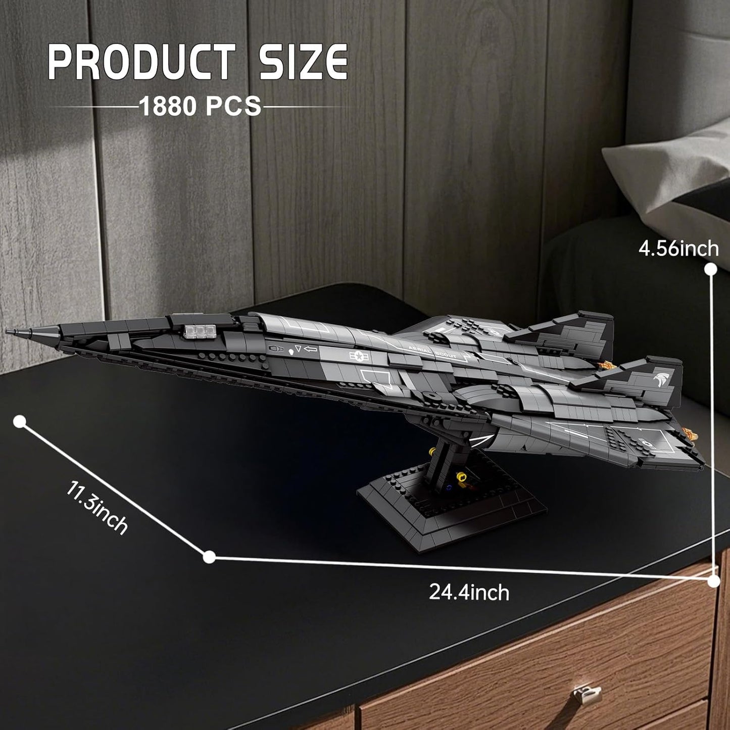 SR-72 Reconnaissance Fighter Jet Construction Kit - A16