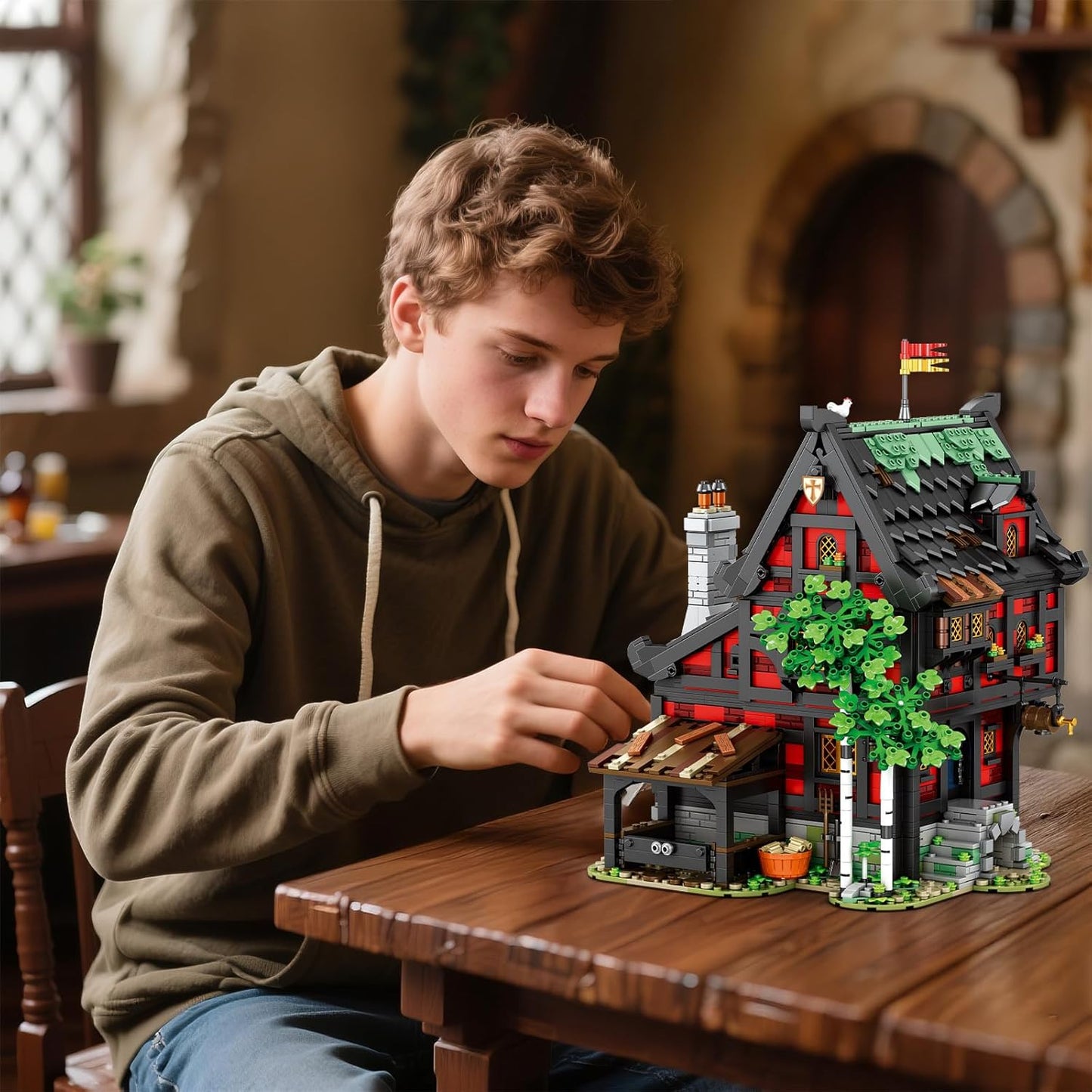 Medieval Inn Building Block Model Set - Z17