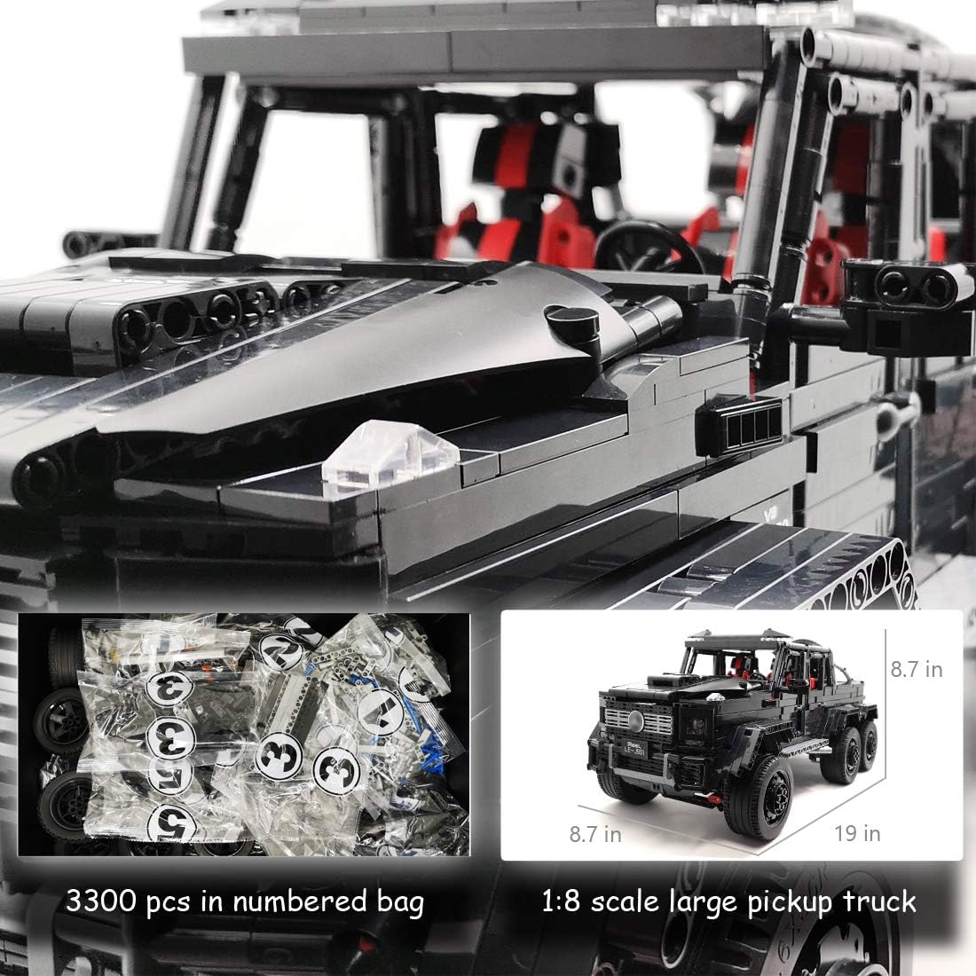 1:8 Scale G63 Building Block Assembly Model - C12