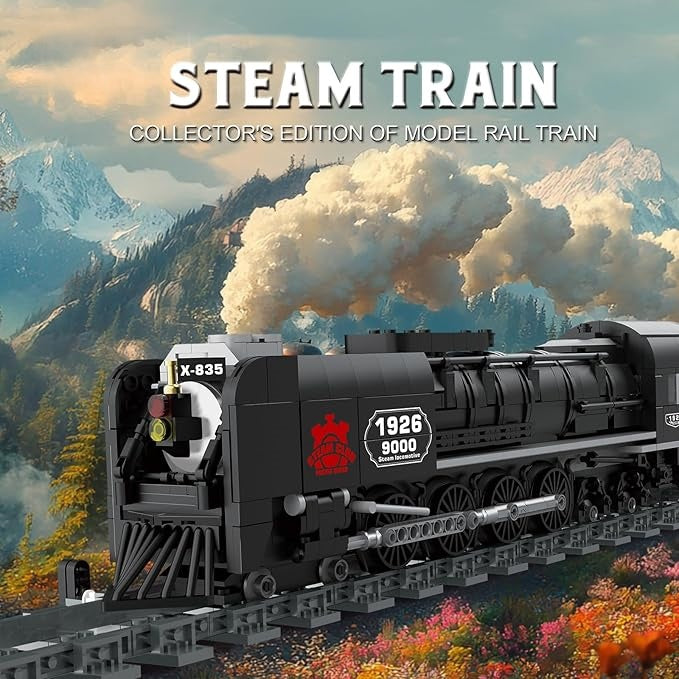 Collectible Steam Locomotive Display Set - R1