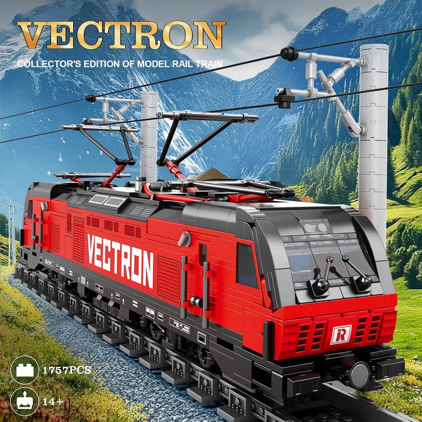 Classic Vectron Electric Truck Building Block Kit with Base - R2