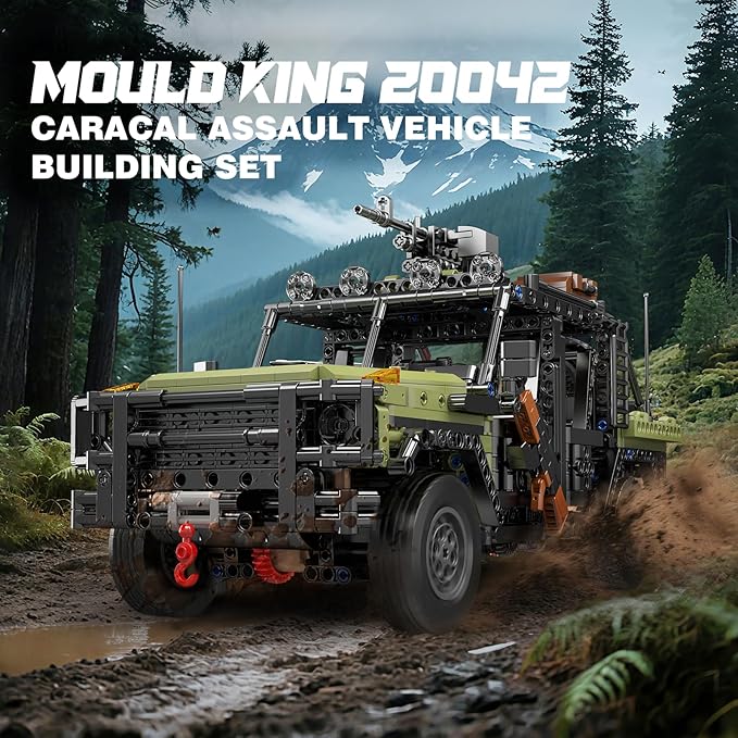 Remote-controlled and electrically operated military truck assembly kit - C20