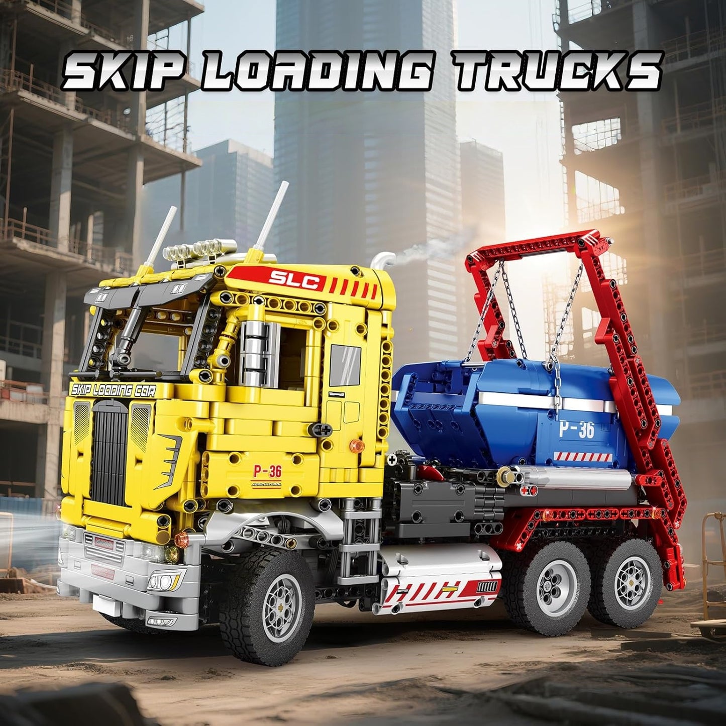 Remote Control Dump Truck Model Building Block Set - G8