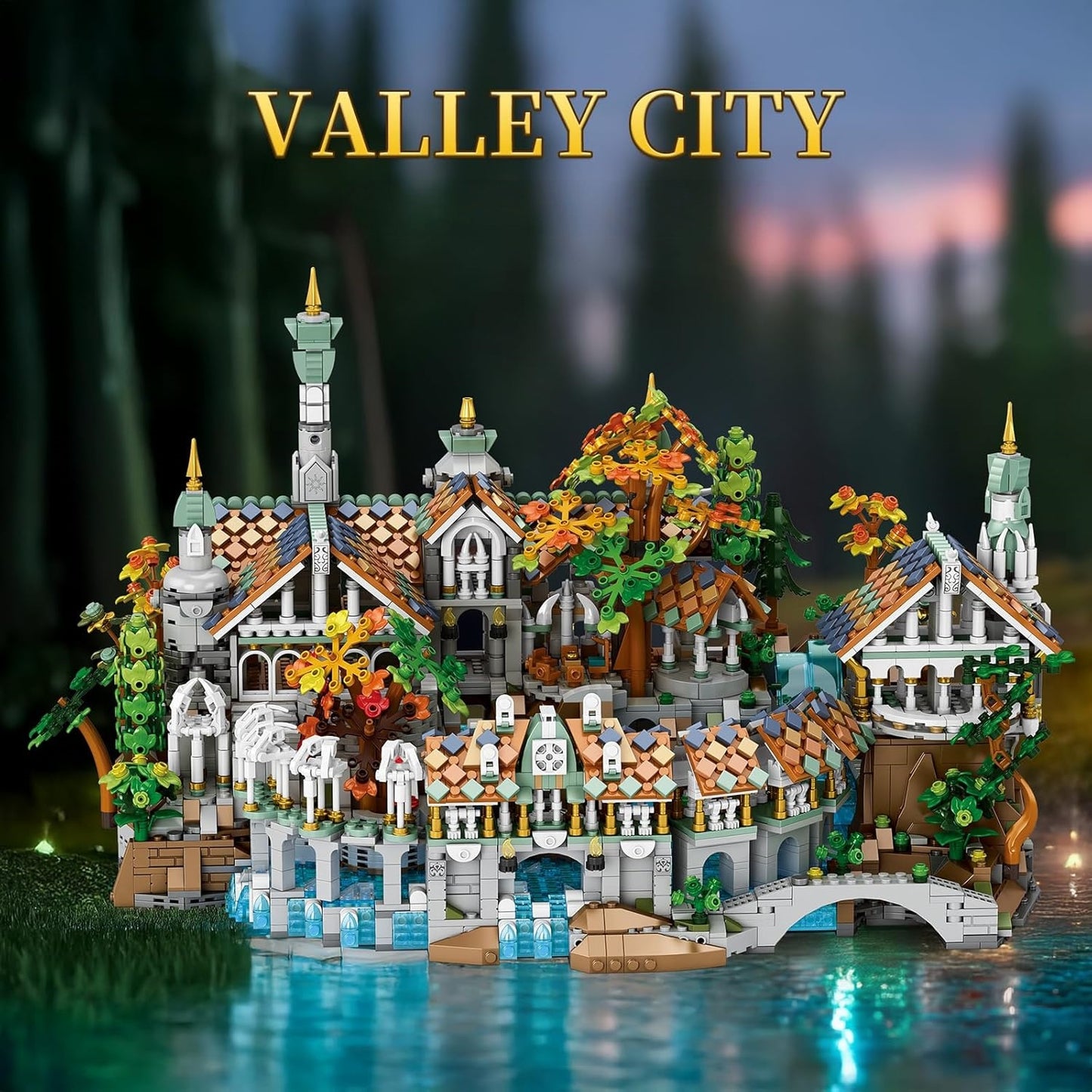 Medieval Valley City Building Block Model Set - Z15
