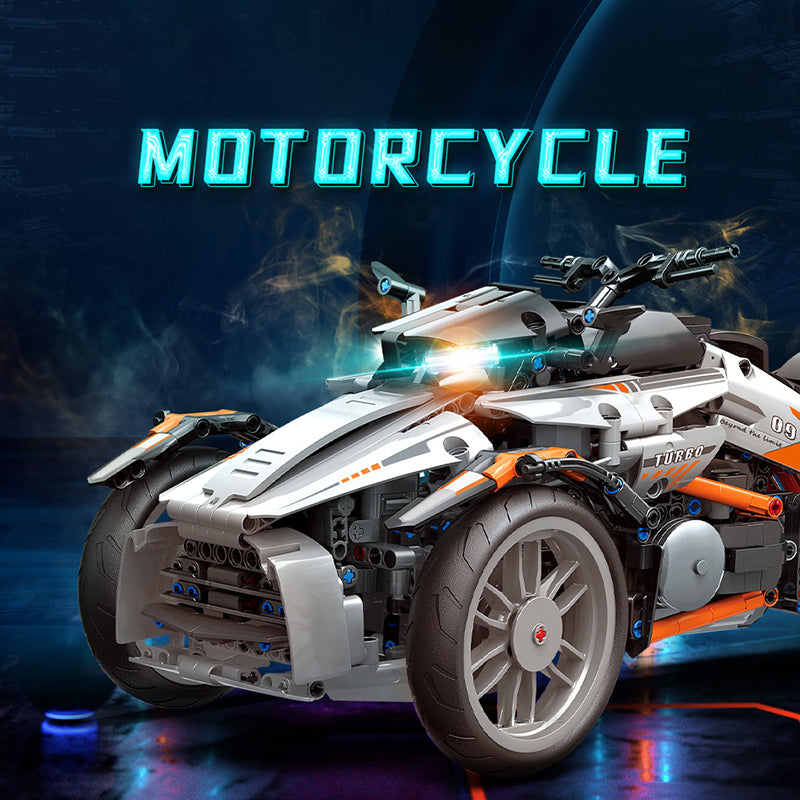 1228-piece APP-controlled motorcycle building blocks - M13