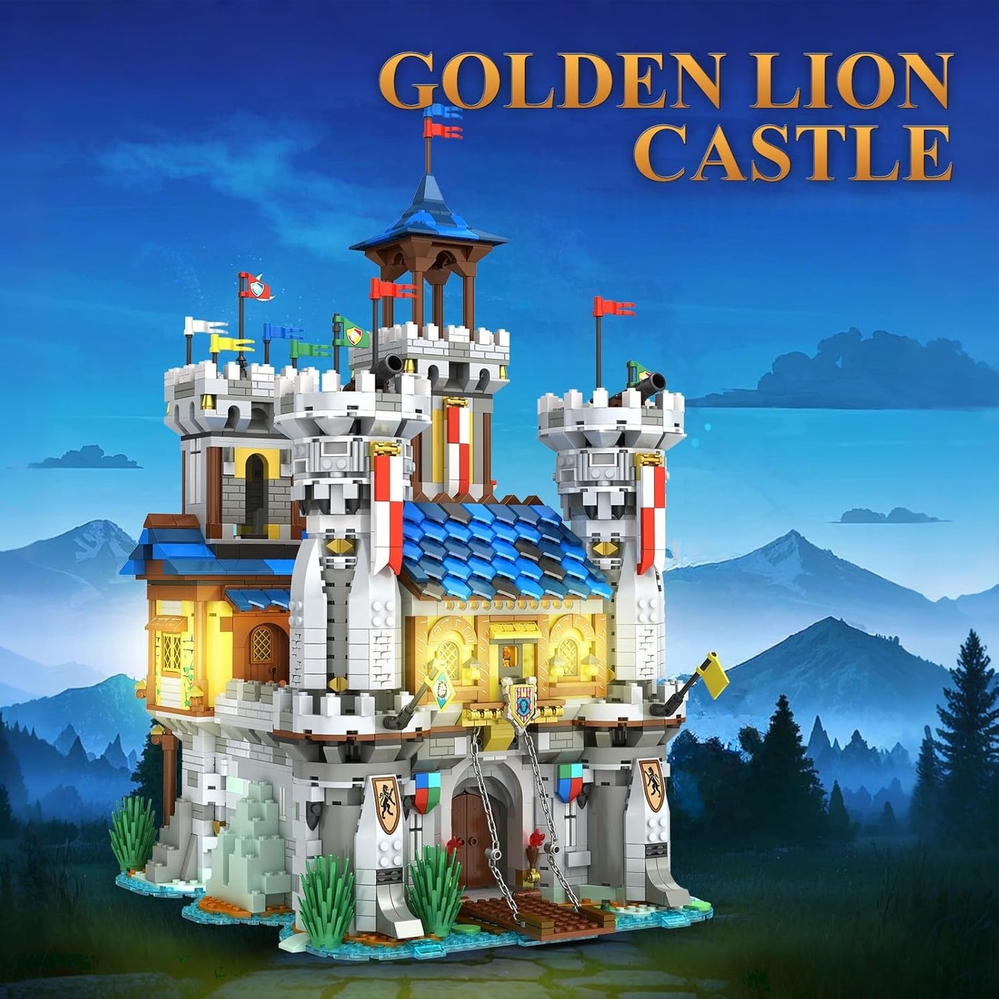 Exquisite castle building block model - Z03