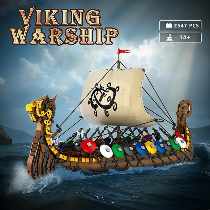 Medieval Viking Ship Model Building Kit - S4