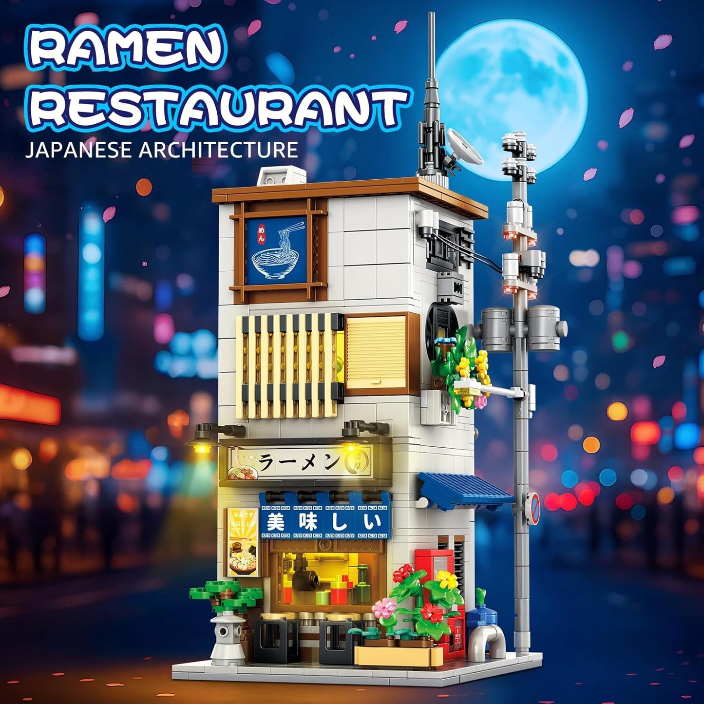 Japanese Ramen Shop Building Block Model Kit - Z12