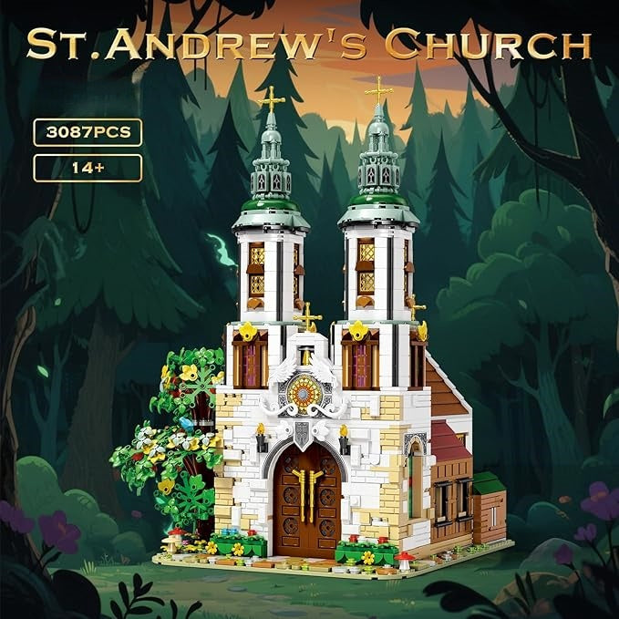 St. Andrew's Church Building Block Model Kit - Z05