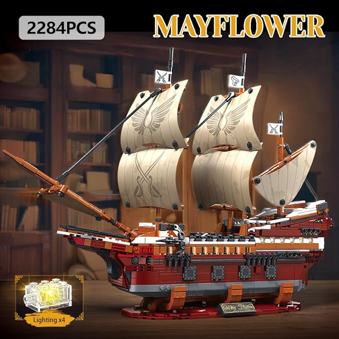 Mayflower Pirate Ship Building Block Set - S12