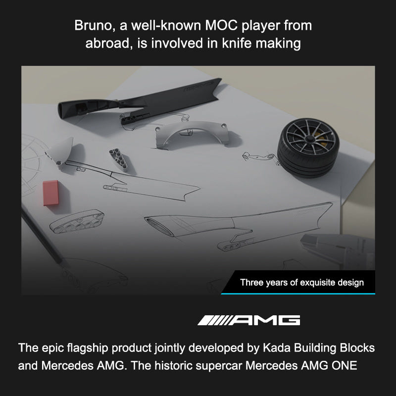 Mercedes-Benz AMG ONE 1:8 scale collectible building block set-C15
