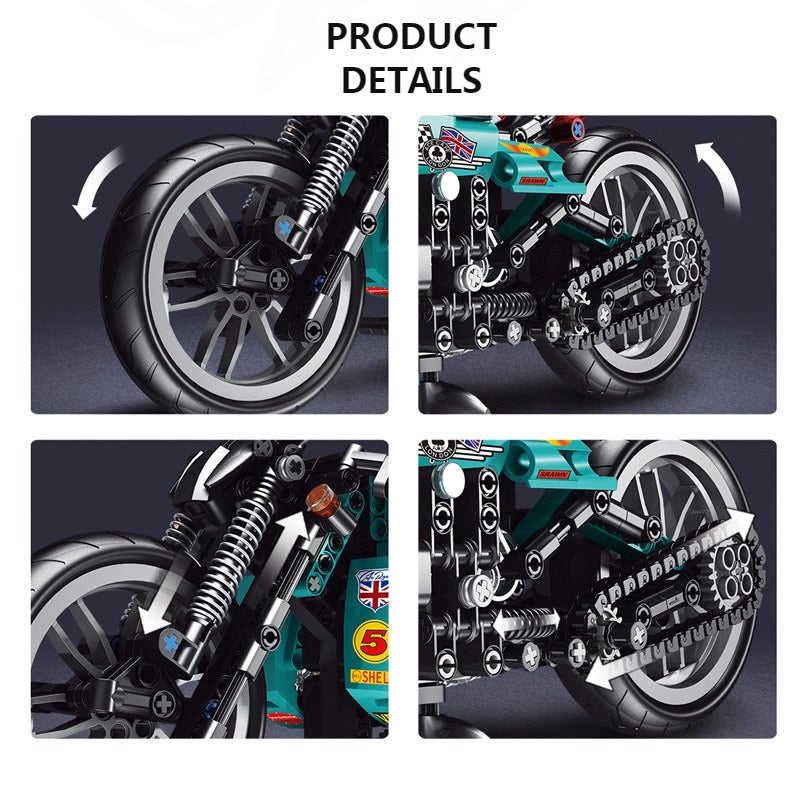 Harley Coffee Rider Motorcycle Building Blocks - M14