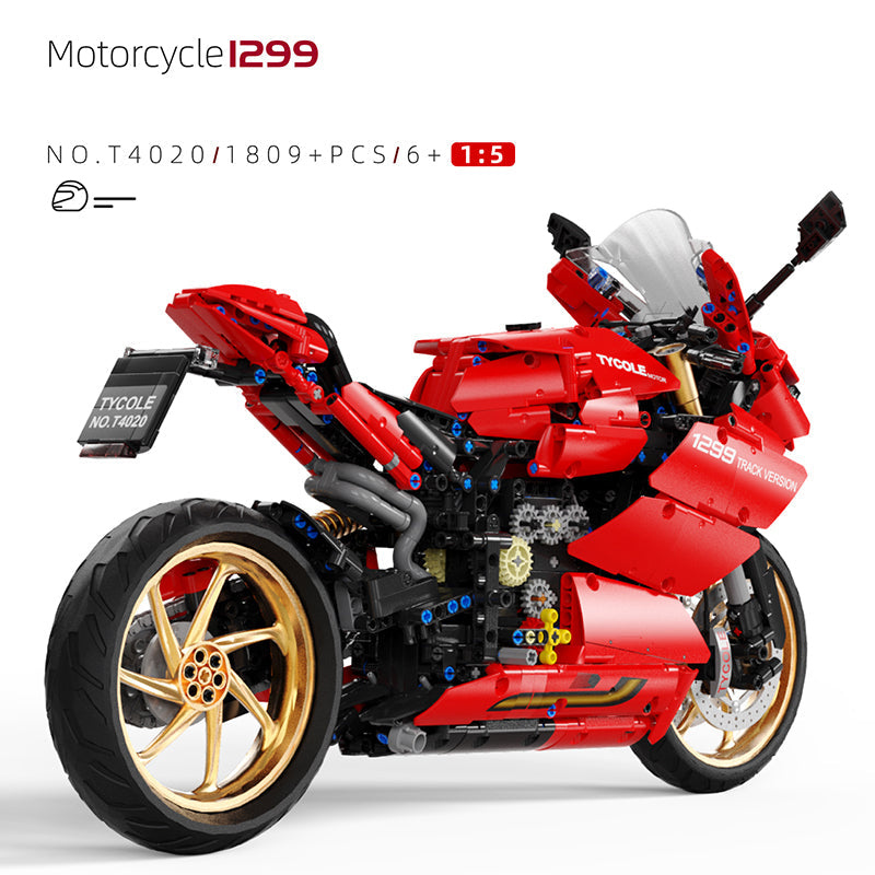 Ducati 1299 Motorcycle Building Blocks-M2