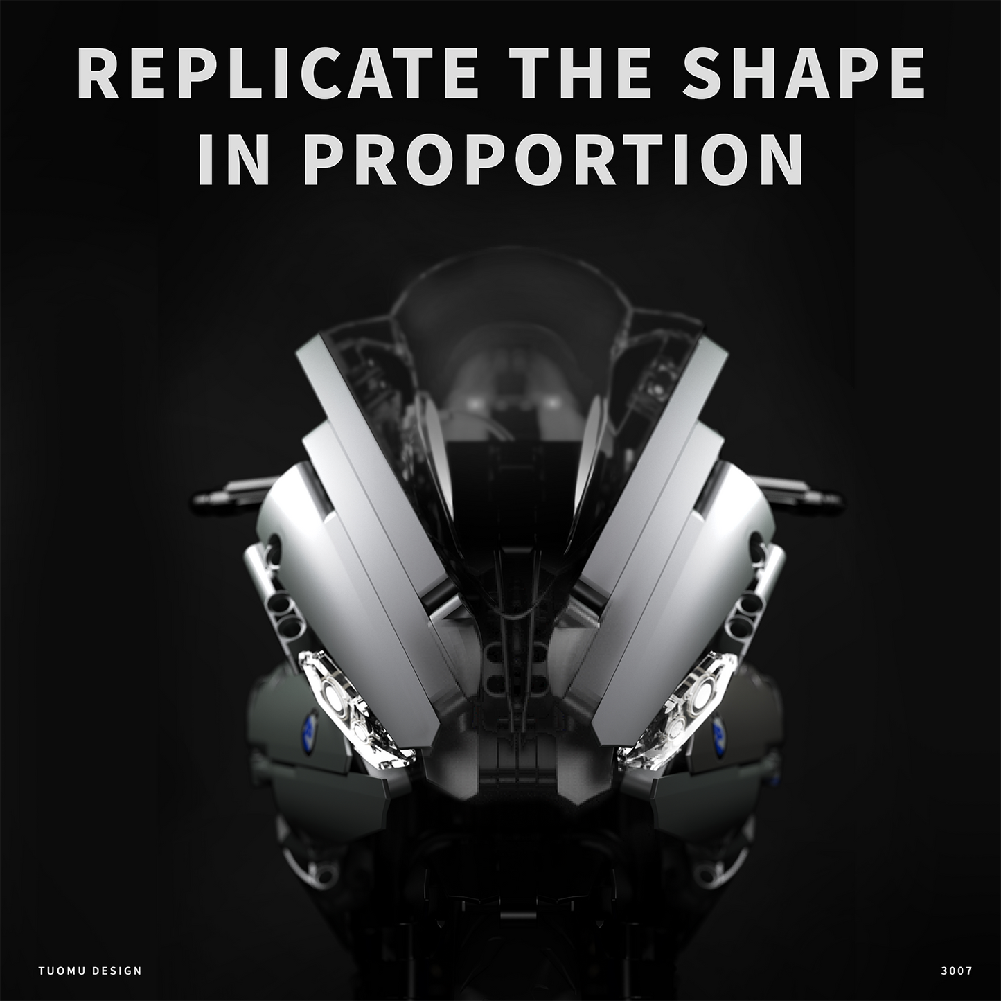 Adult motorcycle building blocks-SR1000-M19