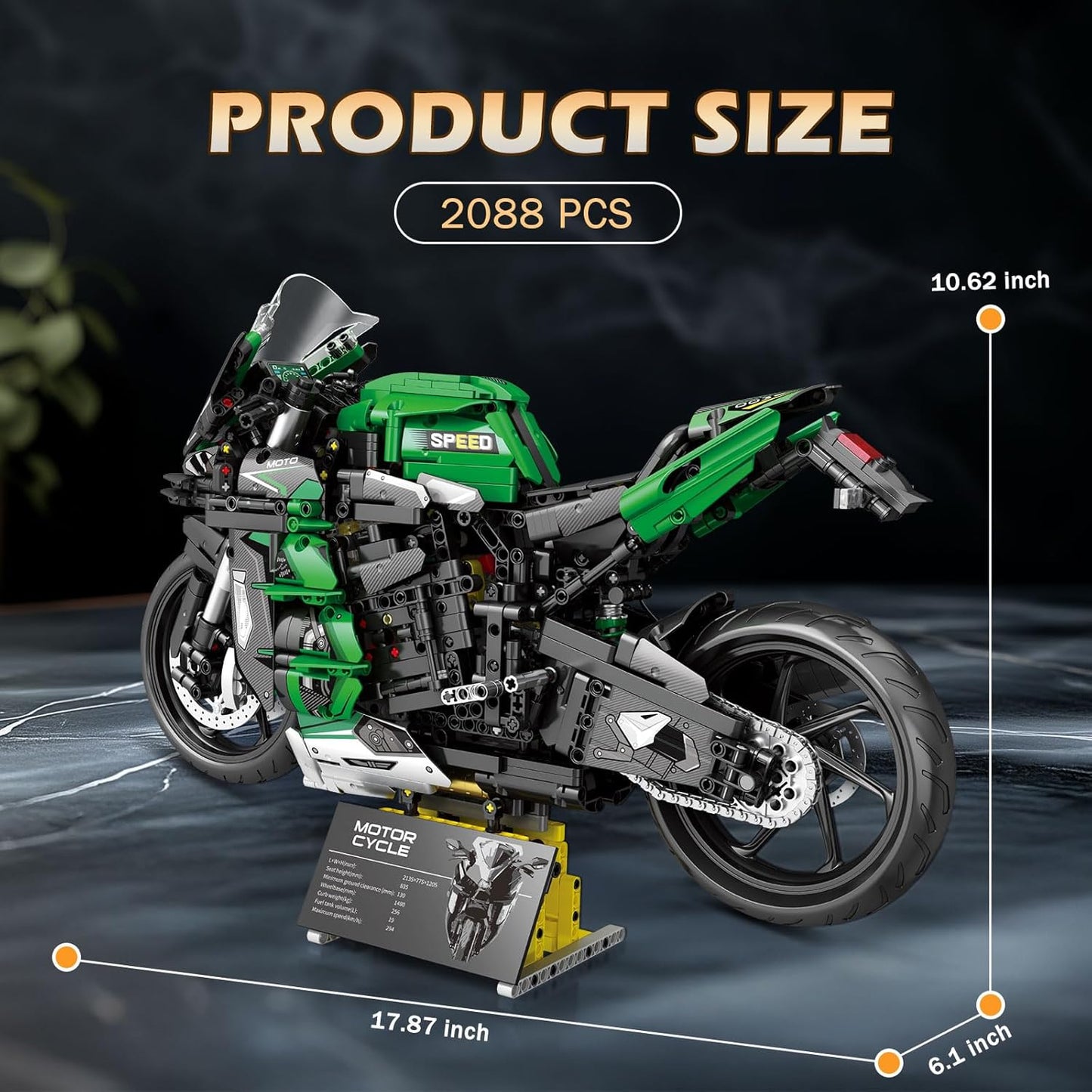 1:5 scale H2 SX SE motorcycle model - M15